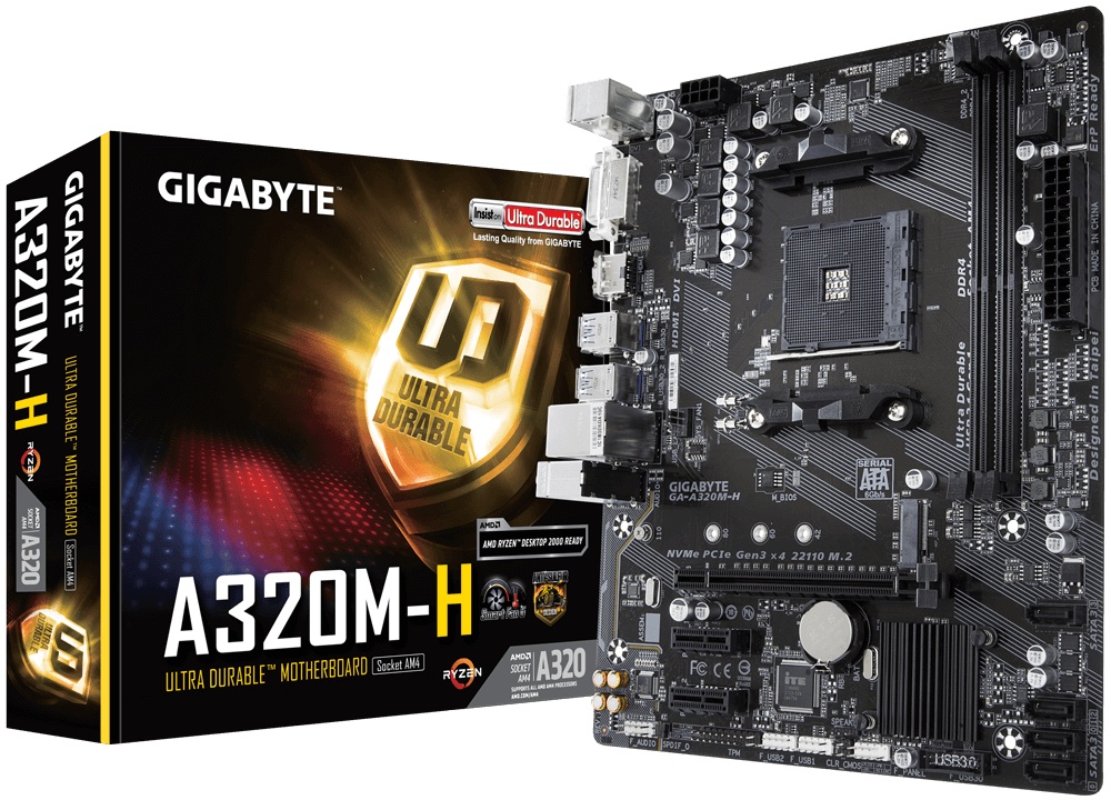 Mb Gigabyte A320M Am2133 A 3200Mhz 11Dvi 2Ps2 4Usb3.1 2Usb2.0 4Sata6Gb 1M.2 Ga A320M H