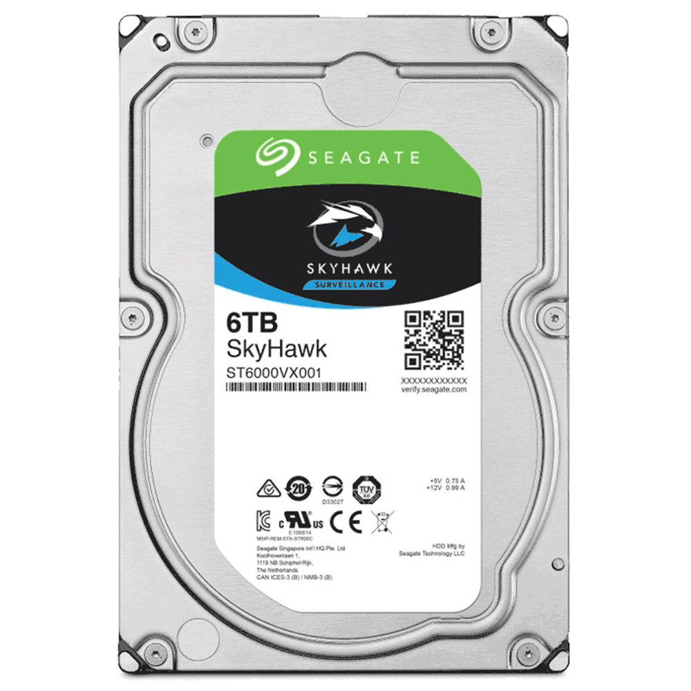 Disco Duro Interno Pc New Seagate Skyhawk 6Tb Sata 3.5P St6000Vx001