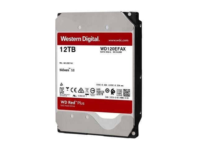 Hdd Pc New Western Digital Red Plus Nas 12Tb 256Mib 7200 Rpm Sata 3.5P Wd120Efbx