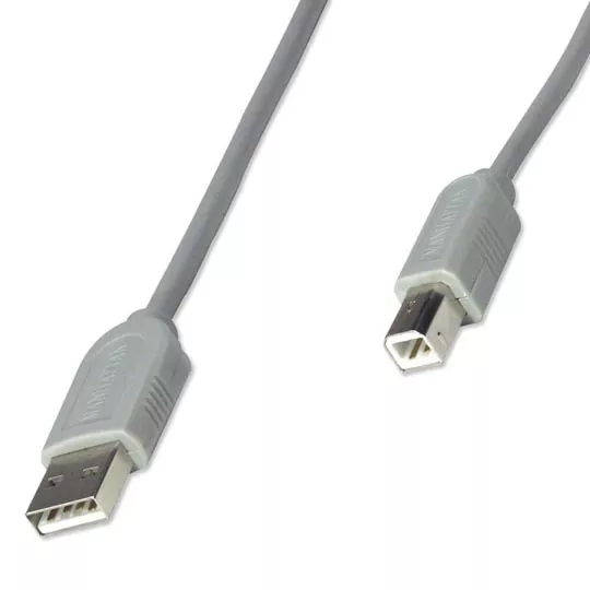 Cable De Impresora Manhattan Usb A B 3.0M Gris 317863