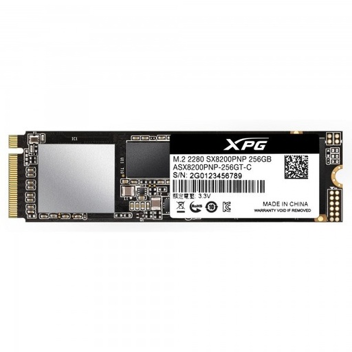 [ASX8200PNP-256GT-C] Ssd Interno Adata Xpg 256Gb Asx8200 Pcie Gen 3X4 M.2 2280 Asx8200Pnp 256Gt C