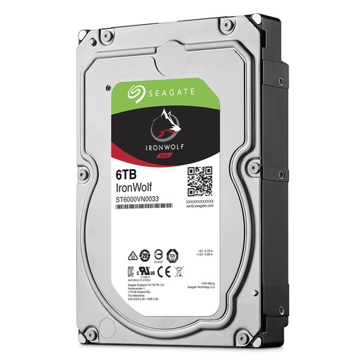 [ST6000VN001] Hdd Pc New Seagate Ironwolf Nas 6Tb Sata 6Gbs 3.5 5400Rpm 256Mb St6000Vn001