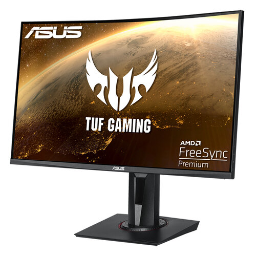 [VG27VQ] Monitor Asus Tuf Curvo 27P Fhd 1920X1080 16.9 165Hz 1Ms Mprt Adaptive Sync Dp Dvi D Vg27Vq
