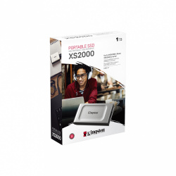[SXS2000/1000G] Ssd Externo Kingston Xs2000 1Tb Usb C Negro Plata Sxs2000 1000G