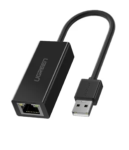 [20254] Adaptador De Red Ugreen Cr110 Usb 2.0 A Rj45 Negro