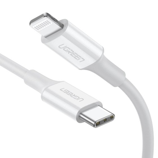 [10493] Cable Ugreen Us171 Usb-C A Lightning 1M White