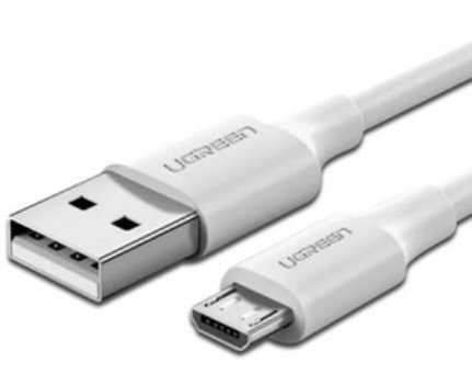 [60141] Cable Ugreen Usb 2.0A Micro Usb 1M White