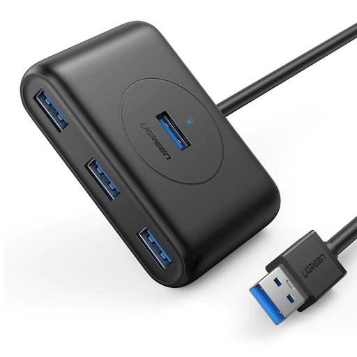 [20291] Hub Ugreen Cr113 4 En 1 Usb 3.0 1M Black