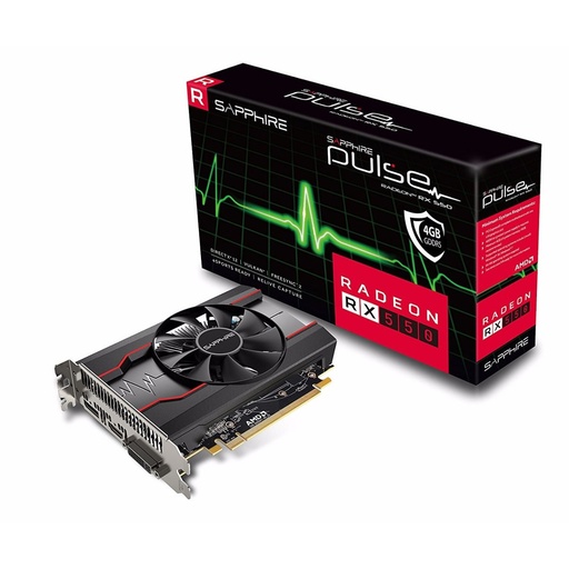 [11268-01-20G] Tarjeta De Video Sapphire 11268-01-20G Pulse Rx550 4Gb Gddr5 Pci-E Hdmi*1 Dvi-D*1 Dp*1 Uefi