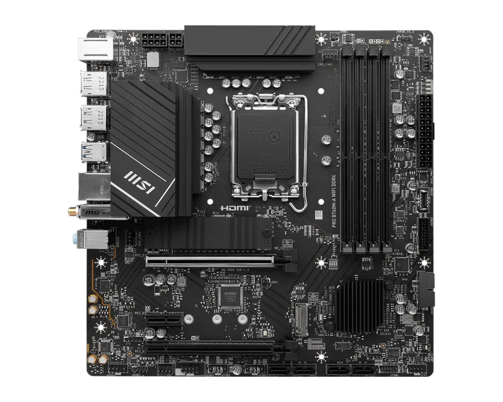[PRO B760M-A WIFI DDR4] Mb Msi Pro B760M-A Wifi Ddr4 1700 12Th 13Th Gen Matx