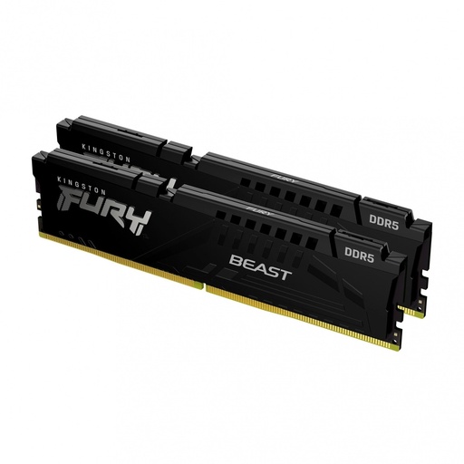 [KF548C38BBK2-32] Ram Dimm Kingston Fury Beast 32Gb Ddr5 4800Mhz Cl38 Kit 2X16Gb Negro Kf548C38Bbk2 32