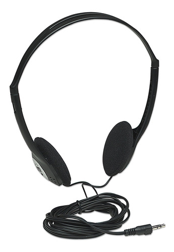 [177481] Audifonos Diadema Manhattan Ajustable Plug 3.5Mm Negro 177481