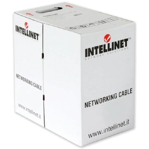 [704663] Bobina Cable Utp Intellinet De Red Cat6 Cca Rollo 305M Solida Gris 704663