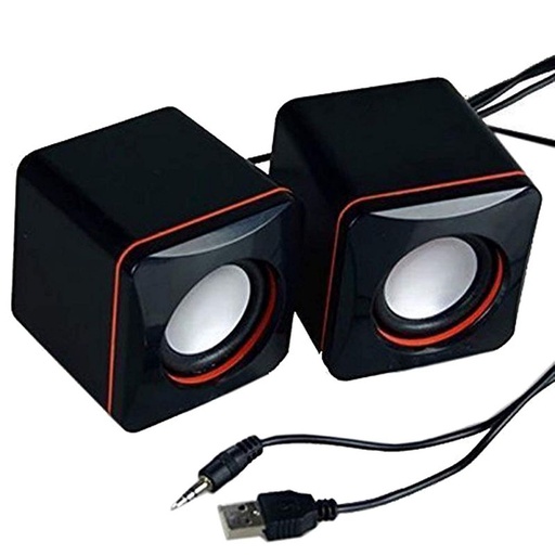 [161435] Bocina Manhattan 2.0 Serie 2600 Usb Alambrica Negro 161435