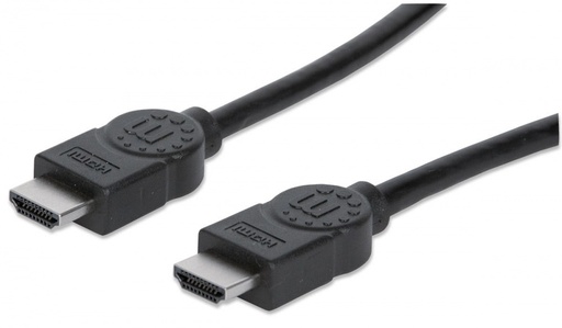 [306126] Cable Hdmi Manhattan 3.0M 1080P 4K 3D Blindado 30Mhz Negro 306126